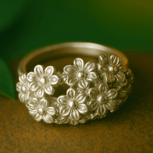 Ring “Vild buket” – hånddesignet med 13 yndige små blomster