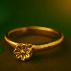 Ring "Morgenblomst" – hånddesignet og inspireret af naturen